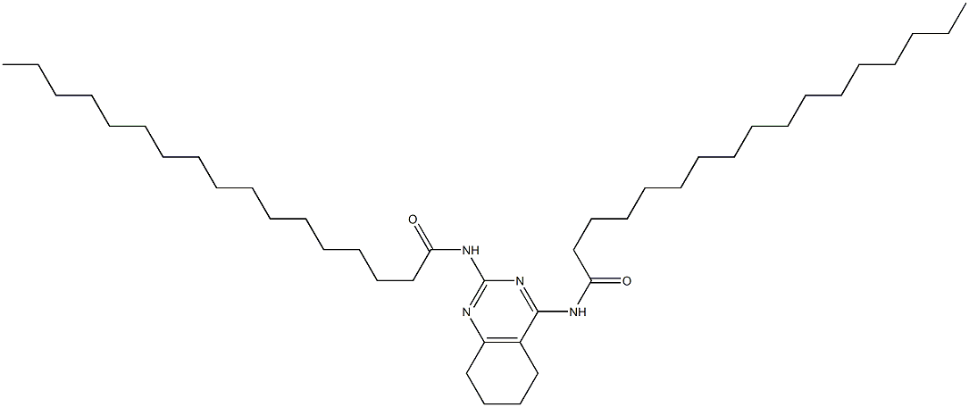 N,N'-[(5,6,7,8-Tetrahydroquinazoline)-2,4-diyl]bis(heptadecanamide) 구조식 이미지