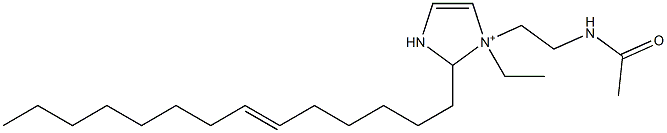 1-[2-(Acetylamino)ethyl]-1-ethyl-2-(6-tetradecenyl)-4-imidazoline-1-ium 구조식 이미지