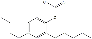 2,4-Diamylphenoxyformic acid chloride 구조식 이미지