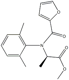 (2R)-2-[(2,6-Dimethylphenyl)(2-furanylcarbonyl)amino]propanoic acid methyl ester 구조식 이미지