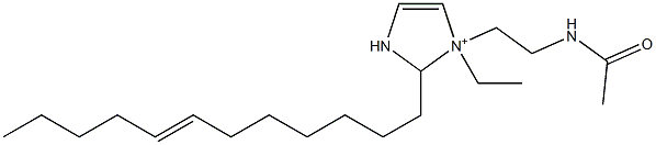 1-[2-(Acetylamino)ethyl]-2-(7-dodecenyl)-1-ethyl-4-imidazoline-1-ium 구조식 이미지