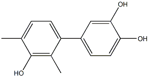 2',4'-Dimethyl-1,1'-biphenyl-3,3',4-triol Structure