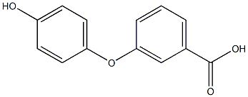 3-(4-Hydroxyphenoxy)benzoic acid Structure