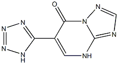 6-(1H-Tetrazol-5-yl)[1,2,4]triazolo[1,5-a]pyrimidin-7(4H)-one 구조식 이미지