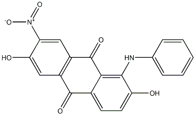 1-Anilino-2,6-dihydroxy-7-nitroanthraquinone Structure