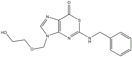 5-Benzylamino-3-[(2-hydroxyethoxy)methyl]imidazo[4,5-d][1,3]thiazin-7(3H)-one Structure