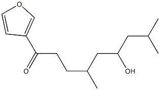 4,8-Dimethyl-1-(3-furyl)-6-hydroxy-1-nonanone 구조식 이미지