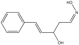 (1Z)-3-Hydroxy-5-phenyl-4-penten-1-al oxime 구조식 이미지