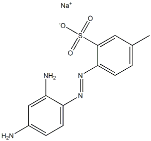 2-[(2,4-Diaminophenyl)azo]-5-methylbenzenesulfonic acid sodium salt 구조식 이미지