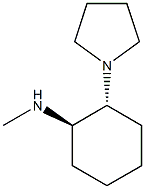 (1R,2R)-2-(1-Pyrrolidinyl)-N-methyl-1-cyclohexanamine 구조식 이미지