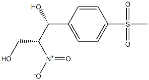 (1R,2R)-1-[4-(Methylsulfonyl)phenyl]-2-nitro-1,3-propanediol 구조식 이미지