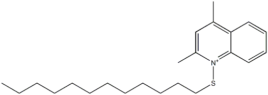 1-Dodecylthio-2,4-dimethylquinolinium Structure