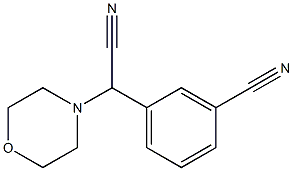 Morpholino(3-cyanophenyl)acetonitrile 구조식 이미지