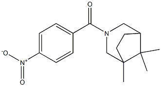 3-(p-Nitrobenzoyl)-1,8,8-trimethyl-3-azabicyclo[3.2.1]octane 구조식 이미지