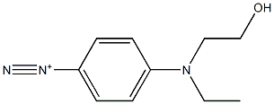 4-[Ethyl(2-hydroxyethyl)amino]benzenediazonium Structure