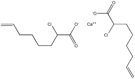 Bis(2-chloro-7-octenoic acid)calcium salt 구조식 이미지