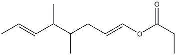 Propionic acid 4,5-dimethyl-1,6-octadienyl ester 구조식 이미지