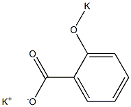 o-(Potassiooxy)benzoic acid potassium salt Structure