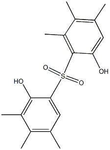 2,2'-Dihydroxy-3,4,4',5,5',6'-hexamethyl[sulfonylbisbenzene] Structure