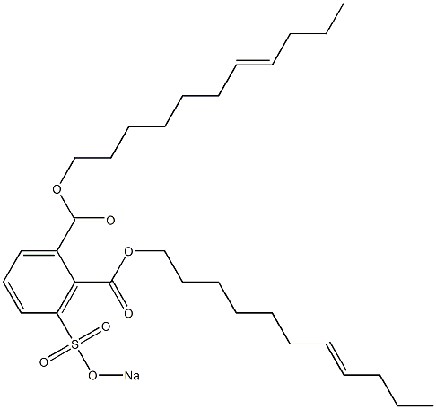 3-(Sodiosulfo)phthalic acid di(7-undecenyl) ester 구조식 이미지