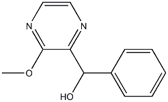 (3-Methoxy-2-pyrazinyl)phenylmethanol 구조식 이미지