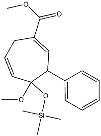 4-Methoxy-4-(trimethylsilyloxy)-3-phenyl-1,5-cycloheptadiene-1-carboxylic acid methyl ester Structure