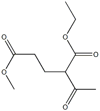 2-Acetylpentanedioic acid 1-ethyl 5-methyl ester Structure