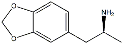 (S)-3,4-Methylenedioxyamphetamine 구조식 이미지