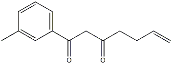 1-(3-Methylphenyl)-6-heptene-1,3-dione 구조식 이미지
