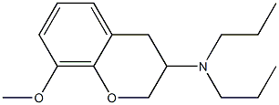 3,4-Dihydro-3-(dipropylamino)-8-methoxy-2H-1-benzopyran Structure