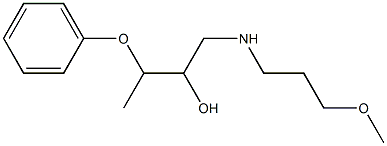 1-[(3-Methoxypropyl)amino]-3-phenoxy-2-butanol 구조식 이미지