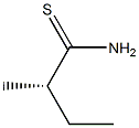 [S,(+)]-2-(Methyl)thiobutyramide 구조식 이미지