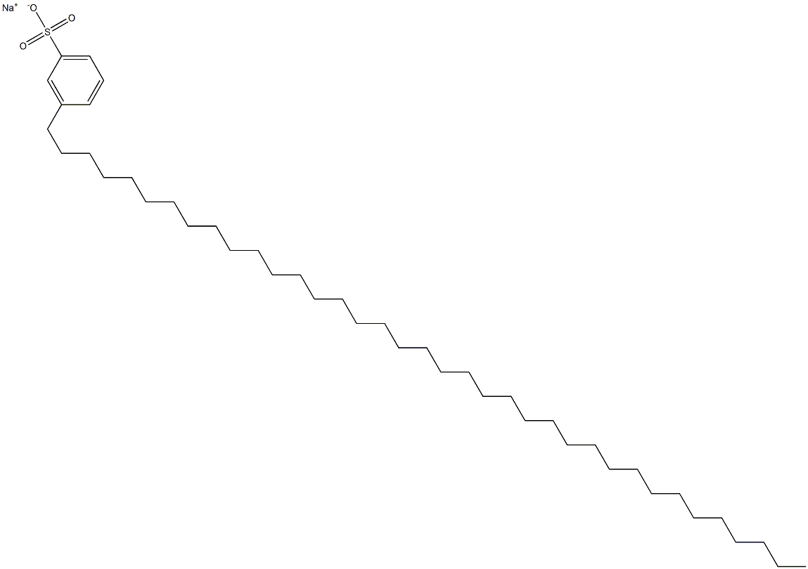 3-(Heptatriacontan-1-yl)benzenesulfonic acid sodium salt Structure