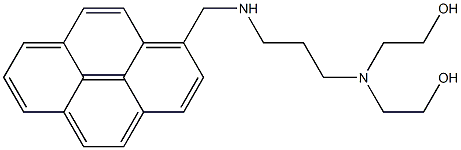 1-[3-[Bis(2-hydroxyethyl)amino]propylaminomethyl]pyrene Structure