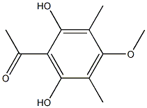 2',6'-Dihydroxy-4'-methoxy-3',5'-dimethylacetophenone Structure