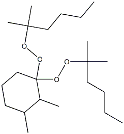 2,3-Dimethyl-1,1-bis(1,1-dimethylpentylperoxy)cyclohexane Structure