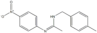 N1-(4-Methylbenzyl)-N2-(4-nitrophenyl)acetamidine Structure