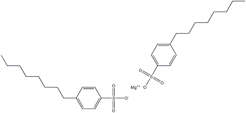 Bis(4-octylbenzenesulfonic acid)magnesium salt Structure