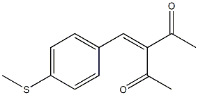 3-(4-Methylthiobenzylidene)-2,4-pentanedione 구조식 이미지