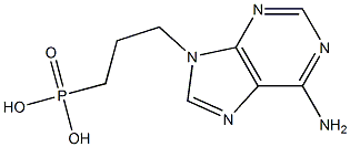 6-Amino-9-(3-phosphonopropyl)-9H-purine Structure