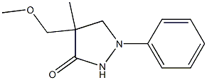 4-Methoxymethyl-4-methyl-1-phenylpyrazolidin-3-one 구조식 이미지