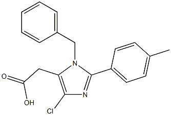 2-(4-Methylphenyl)-1-benzyl-4-chloro-1H-imidazole-5-acetic acid Structure