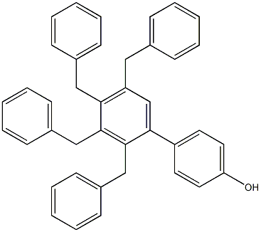 4-(2,3,4,5-Tetrabenzylphenyl)phenol 구조식 이미지