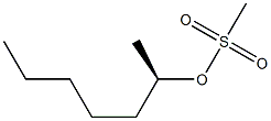 (-)-Methanesulfonic acid (R)-1-methylhexyl ester 구조식 이미지