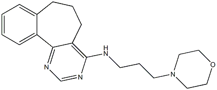 4-[(3-Morpholinopropyl)amino]-6,7-dihydro-5H-benzo[6,7]cyclohepta[1,2-d]pyrimidine Structure