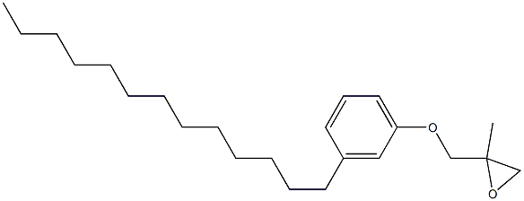 3-Tridecylphenyl 2-methylglycidyl ether Structure