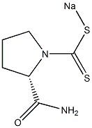 1-[(Sodiothio)thiocarbonyl]-L-prolinamide Structure