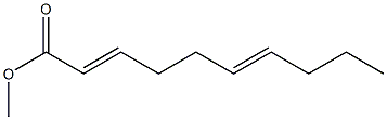 2,6-Decadienoic acid methyl ester 구조식 이미지