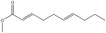 2,6-Decadienoic acid methyl ester Structure