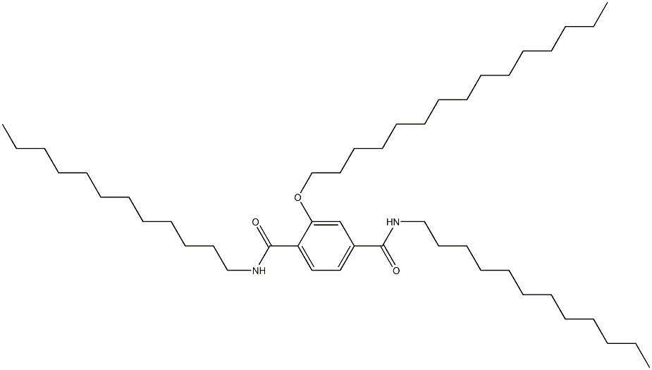 2-(Pentadecyloxy)-N,N'-didodecylterephthalamide 구조식 이미지